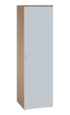 LE TR - 525 skříň léková s trezorem, pravá, korpus dub bardolino, dvířka bílá